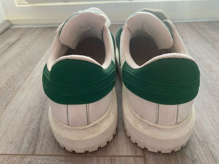 Christian Dior-ID Sneakers - White/Green - EU 37.5 UK 4.5