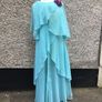 Vintage Chiffon (I think ) lined long  dress Image 2