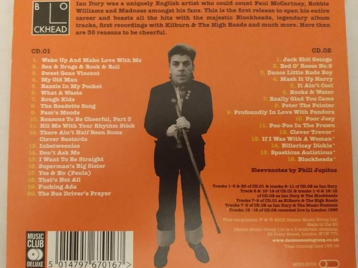 Ian Dury - Reasons To Be Cheerful: The Best Of 2 x CD (2005) Blockheads EX+
