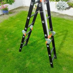 Foldable Multi Purpose 4 Way Ladder with Scaffold Plates