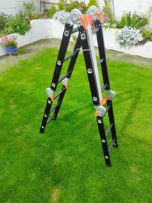 Foldable Multi Purpose 4 Way Ladder with Scaffold Plates