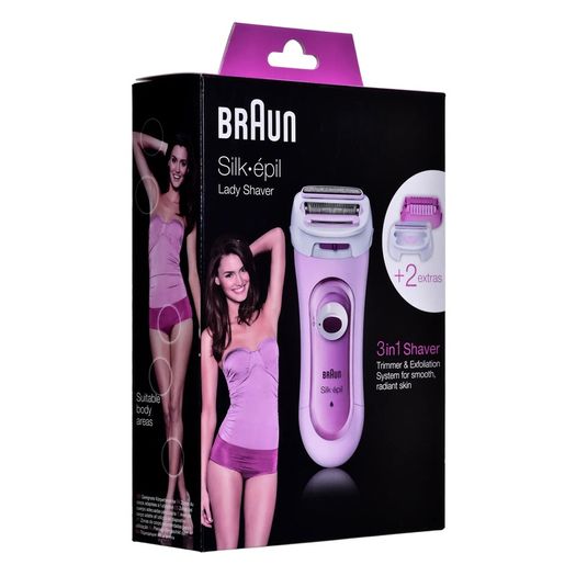 BRAUN LS-5360 SILK-EPIL wet/dry 3in1 lady shaver - cordless waterproof hair remover - trimmer - depilator