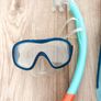 Decathlon SNK 500 Jnr Kids Mask, Snorkel and Fins Set Size 13C-1 Turquoise Image 3
