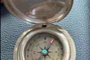Post 5 euro extra   vintage reproduction compass hitler Solid Brass Push Button Compass Antique 3 Inch Nautical With Wooden Box