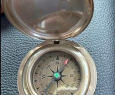 Post 5 euro extra   vintage reproduction compass hitler Solid Brass Push Button Compass Antique 3 Inch Nautical With Wooden Box