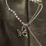 Rebel Studio Butterfly Black Diamante Necklace Image 5