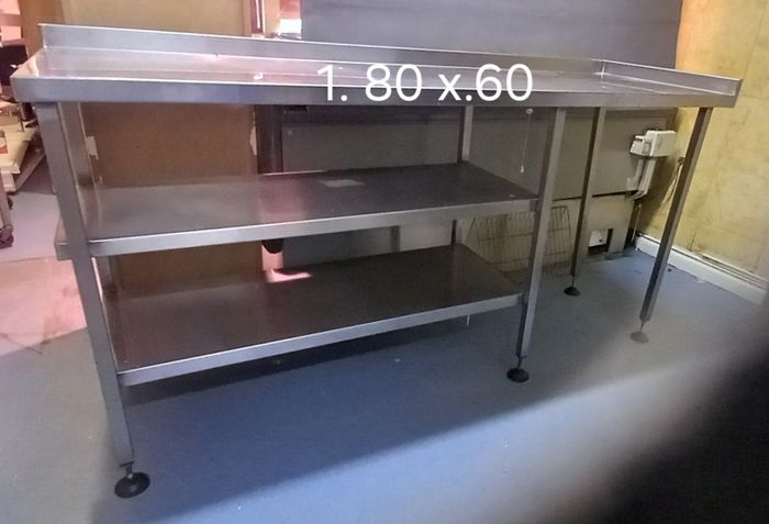 Stainless Steel Table with shelving