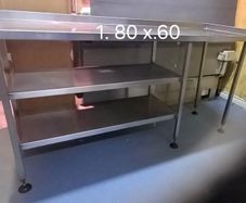 Stainless Steel Table with shelving