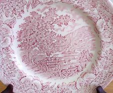 Vintage Ironstone English Pink Side plate