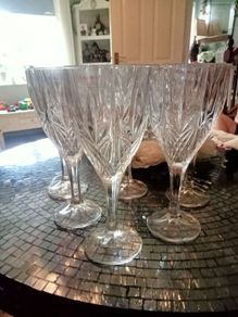 Galway crystal glasses x6