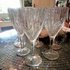 Galway crystal glasses x6