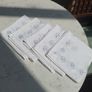 5 Heavy Cotton Embroidered Table Napkins Image 2