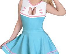 Littleforbig DVA outfit bunny overwatch cosplay skirt and romper