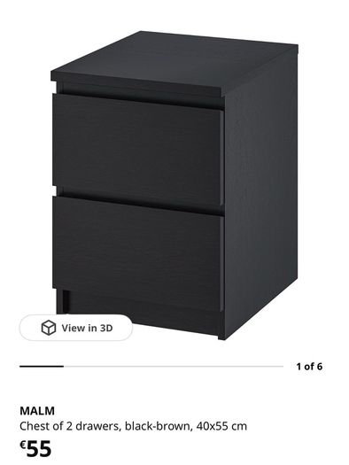 IKEA MALM Bedside Table