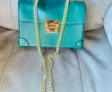 Celeste Padlock Small Bamboo Shoulder Bag