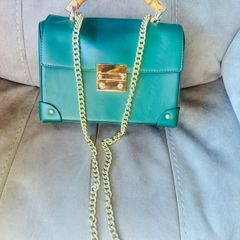 Celeste Padlock Small Bamboo Shoulder Bag