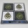 Harry Potter Coasters Set Of 4 Black & White School Emblem Hogwarts Crest Novelty Collectible From Penneys Primark Home   Brand new in original packaging This is official merchandise Image 3
