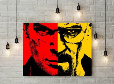 Dexter and mr white from breaking bad printed picture