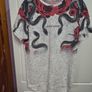 Snake Rose Pattern T-Shirt Image 4