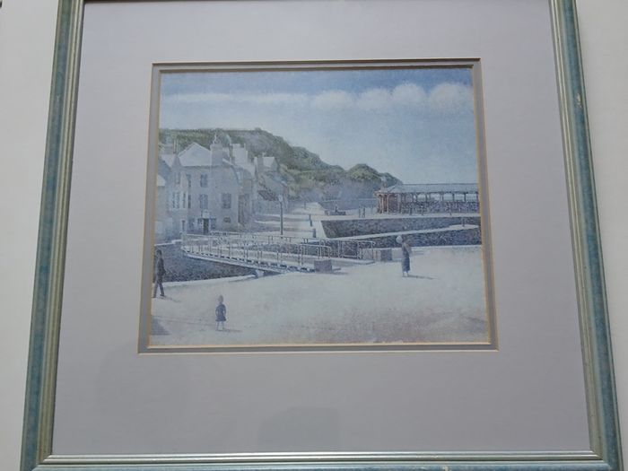 picture print of Lossiemouth a coastal town in Moray Scotland east of Burghead