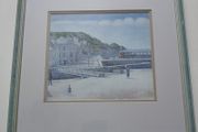picture print of Lossiemouth a coastal town in Moray Scotland east of Burghead