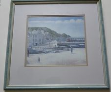 picture print of Lossiemouth a coastal town in Moray Scotland east of Burghead