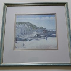 picture print of Lossiemouth a coastal town in Moray Scotland east of Burghead