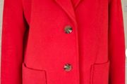 M&amp;S Flame Red Wool Blend Coat
