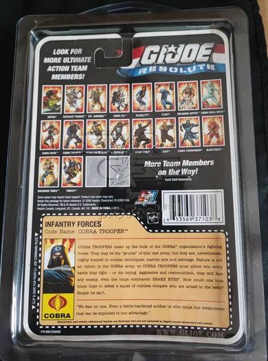 GI JOE Resolute Duke and Cobra Trooper w/case