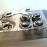 BMW ( Gift ) Metal Silver Valve Wheel Cap M power sport 4 pieces Caps + Spanner Image 3