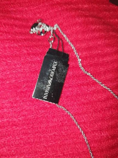 silver armani Jewellery Set