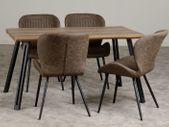 Quebec Wave Edge Dining Set