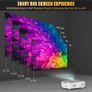 Portable HD Projector and  120 Projection Screen Almost new Image 3
