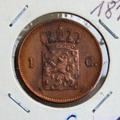 Netherlands 1873 1 Cent - Willem III