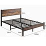 King Size Bed Frame with Wooden Headboard Bed Frames Image 8