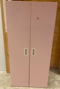 Child pink IKEA wardrobe
