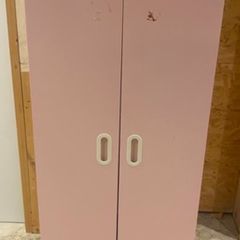 Child pink IKEA wardrobe