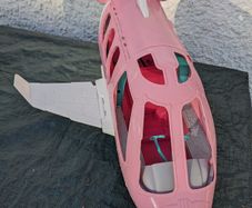 Toy barbie aeroplane