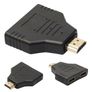 4827 HDMI 1 in to 2 Out Splitter Male to Female M/F Adapter Converter TV Image 5