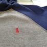Ralph Lauren Boys Sweatshirt Gray Hoodie Navy Sleeves 10 to 12 Years Large Image 4