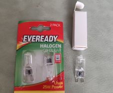 Halogen G9 bulb clear light