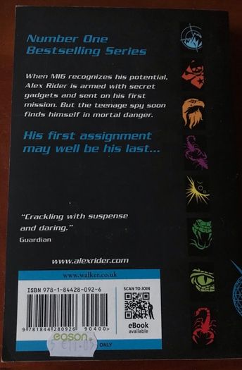 Alex Rider, Book 1 , Stormbreaker by Anthony Horowitz