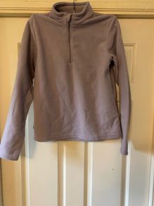 jumper fleece girl purple decathlon
