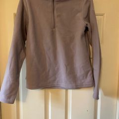 jumper fleece girl purple decathlon