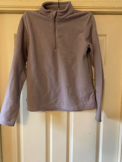 jumper fleece girl purple decathlon