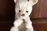 1950s/ 1960s Well loved Straw filled Glass eyed Collectors bear