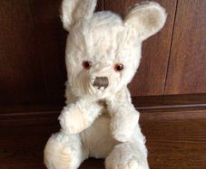 1950s/ 1960s Well loved Straw filled Glass eyed Collectors bear