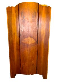 Mid-century art deco wooden wardrobe