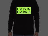 Calvin Harris sweatshirt glow in the dark logo Calvin Harris dj sweatshirt