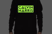 Calvin Harris sweatshirt glow in the dark logo Calvin Harris dj sweatshirt